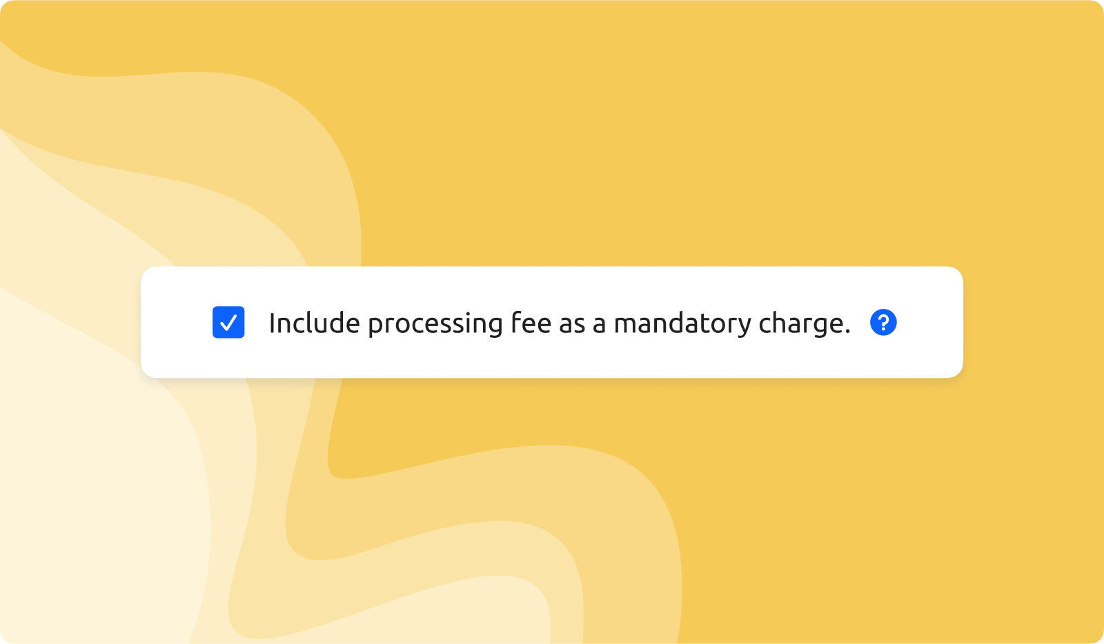 Additional Fee Settings