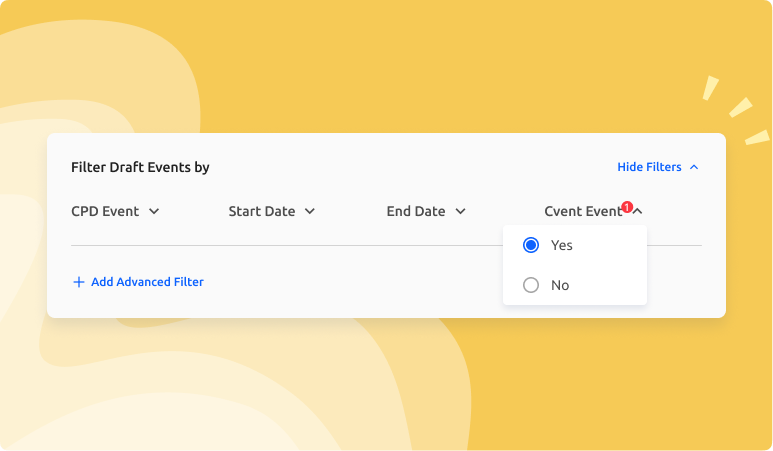 cvent filter