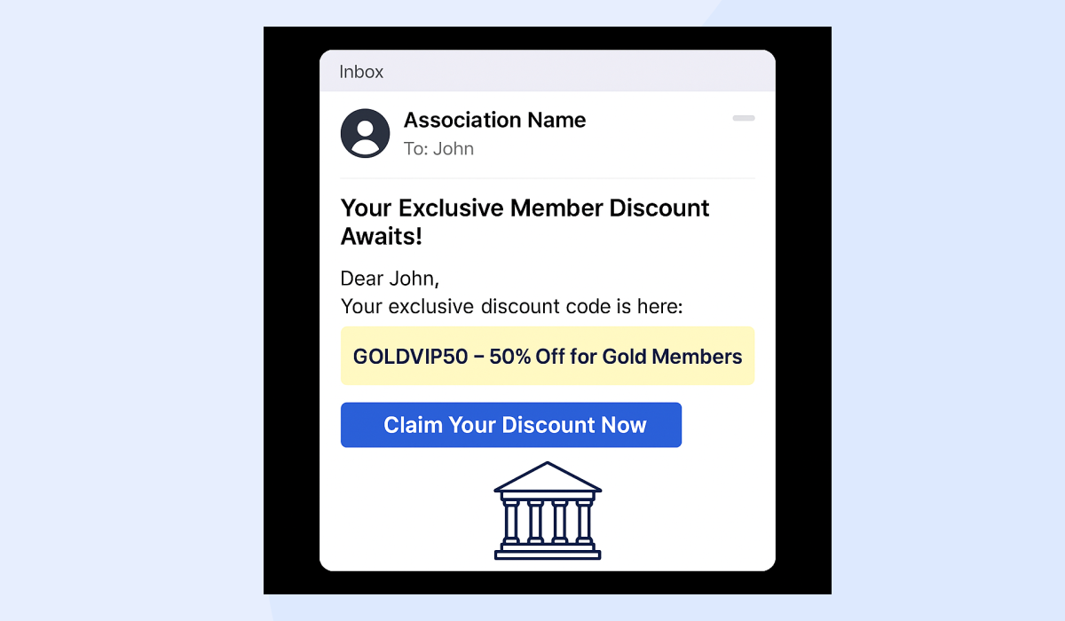 Personalize Promotion in Member Emails - event promotion code