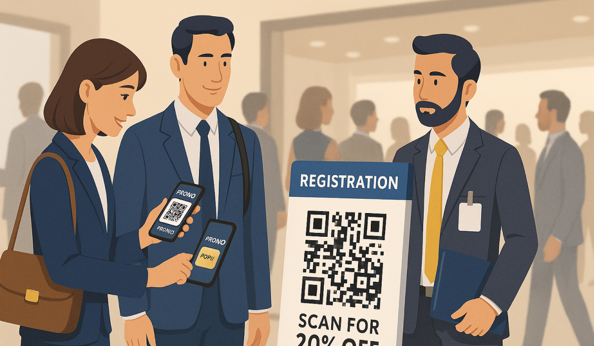QR Code for Event Registration - event promotion code