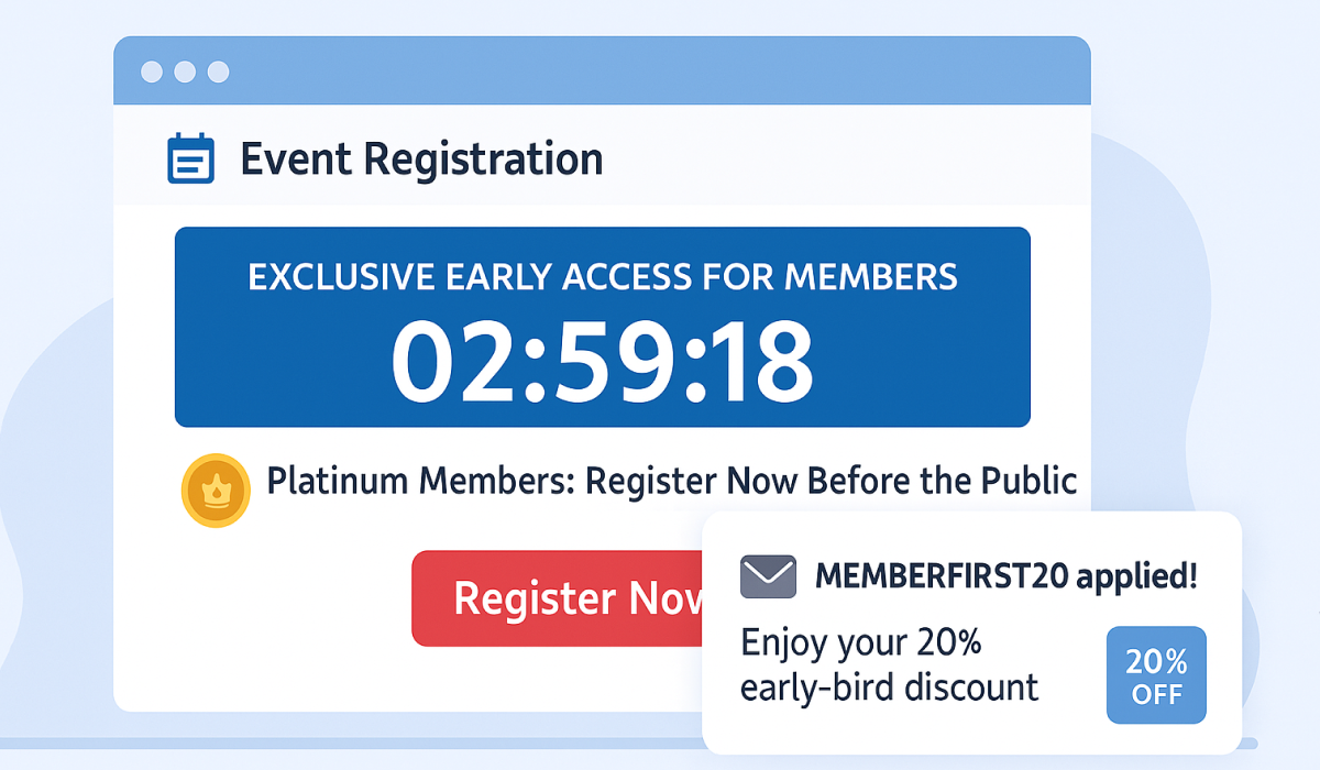 Member-Exclusive Early Access Promo - event promotion code