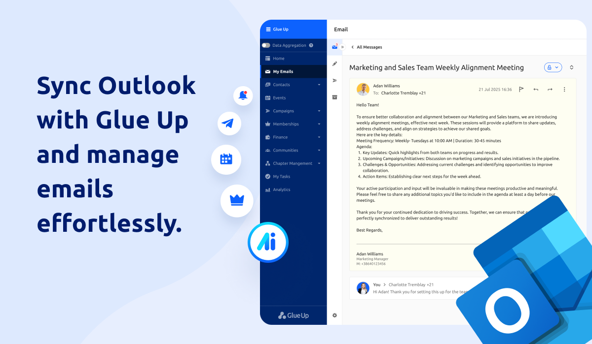 Outlook Integration in Action - best hosting solutions