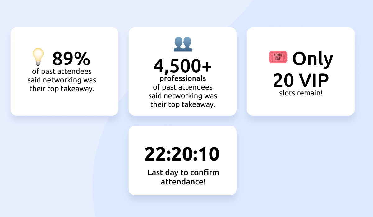 Social Proof FOMO - The Power of Others Are Going - Confirmation Event Emails
