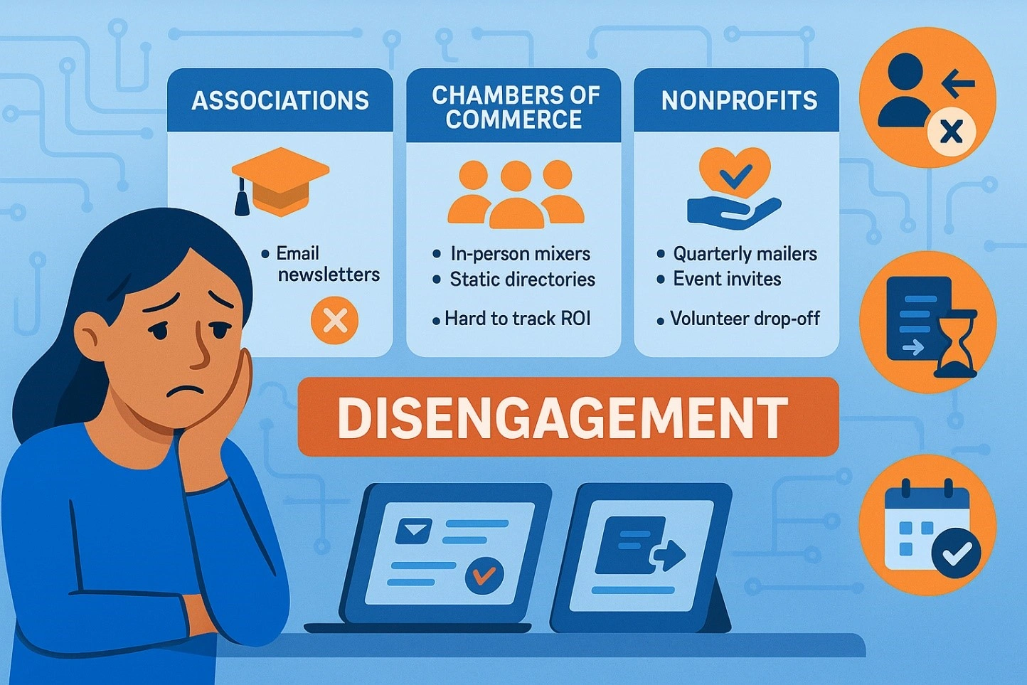 The Silent Cost of Disengagement in Member-Based Organizations