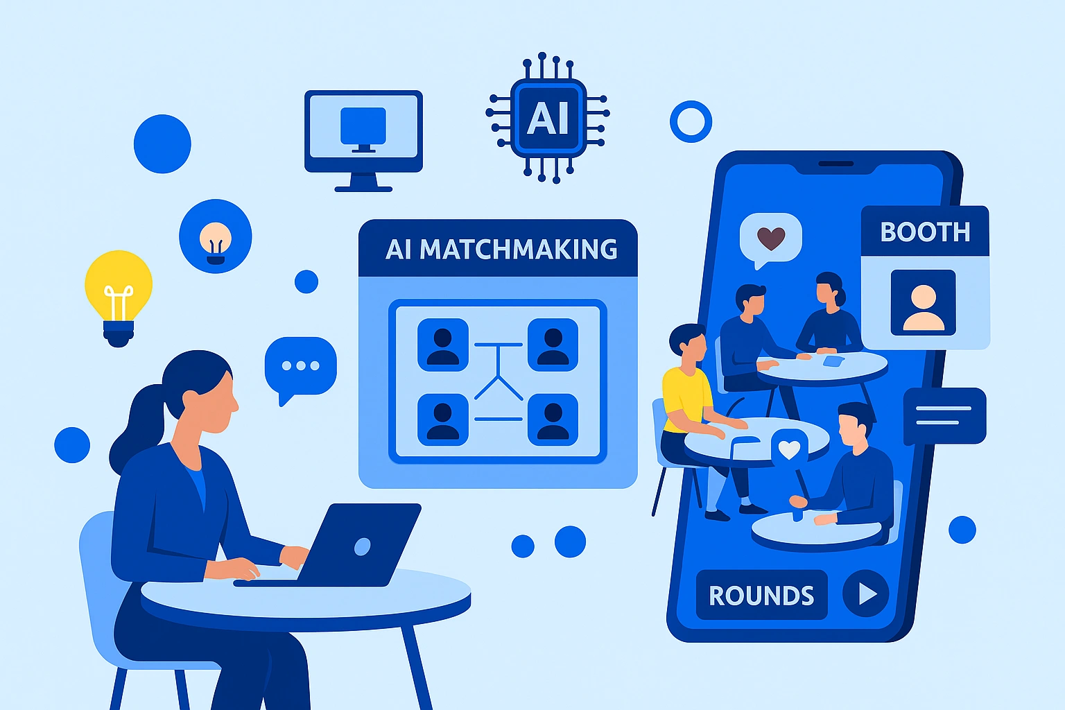 Launch AI-Matched Networking Rooms — Turn Passive Viewers Into Active Connections 