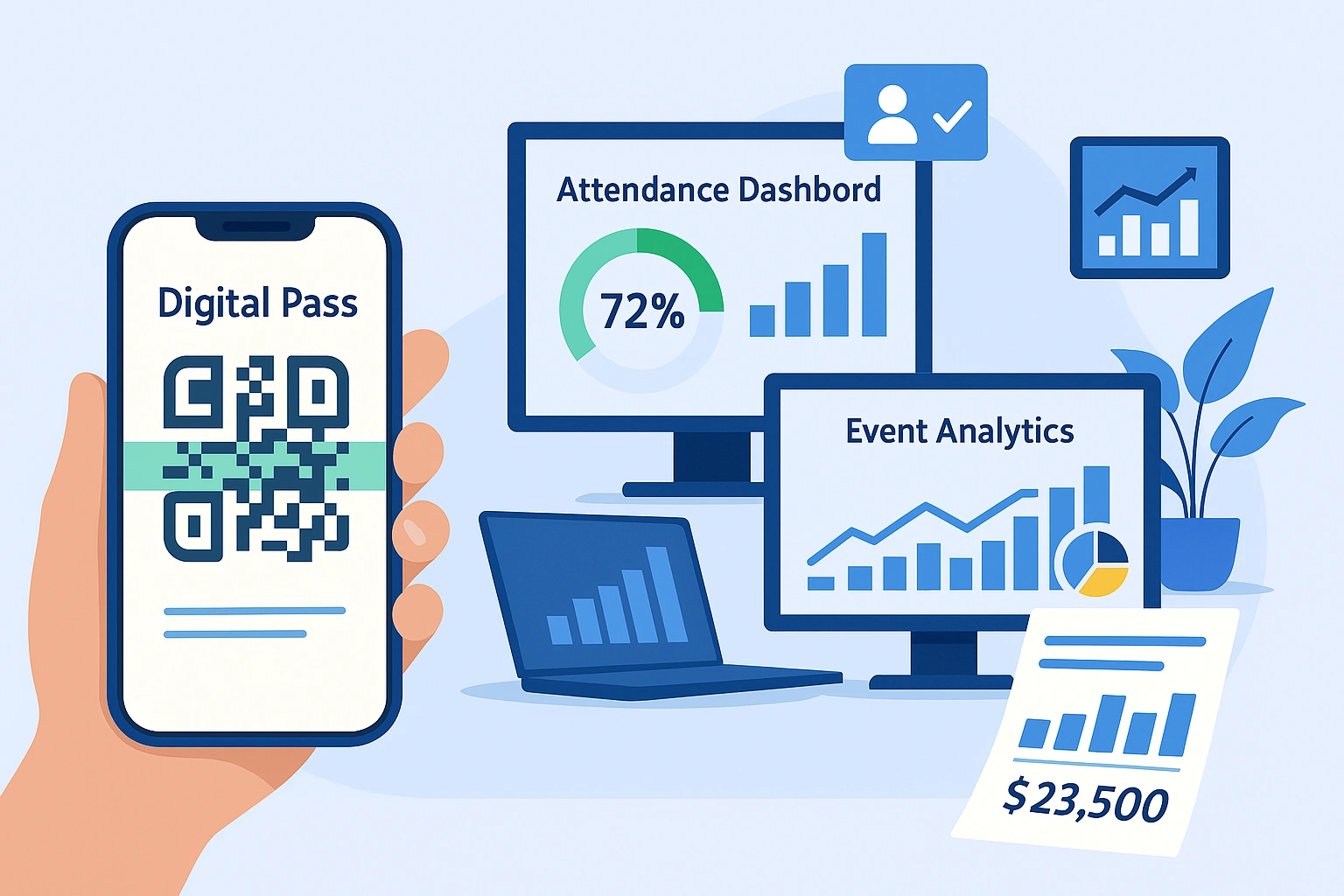 Turn Scans Into Insight — Real-Time Attendance Dashboard and Post-Event Analytics