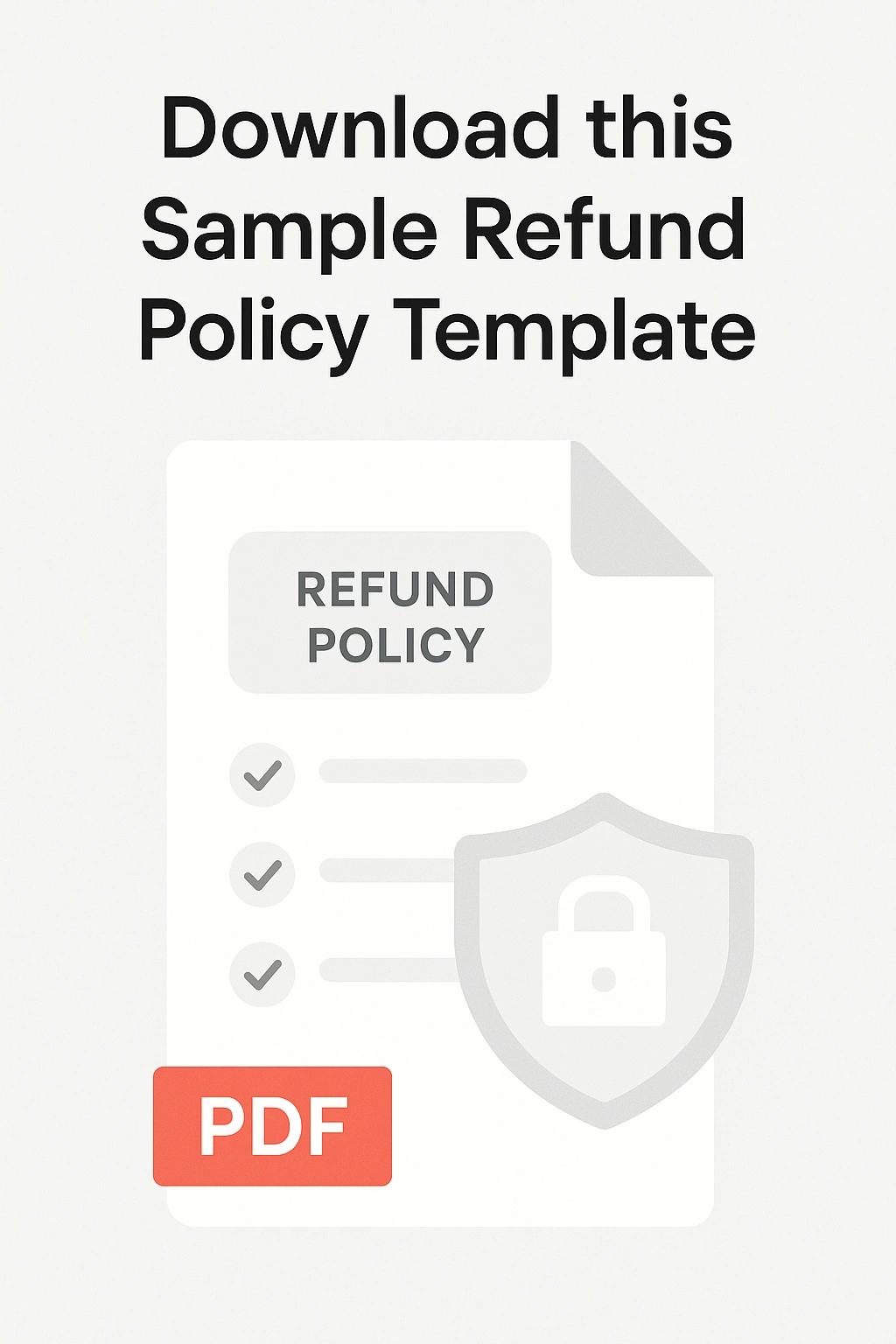 Download this Sample Refund Policy Template