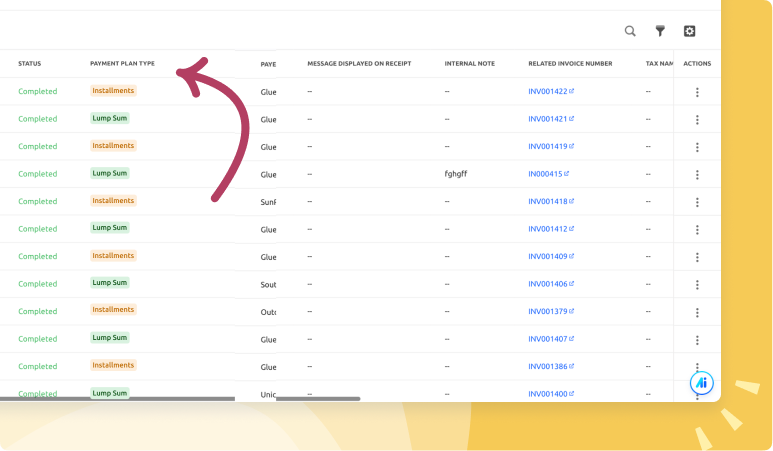 Introducing New Column In Payments