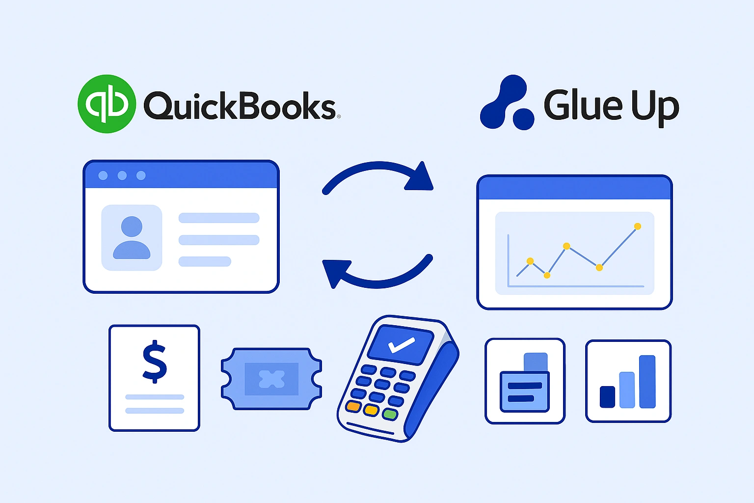 Wire QuickBooks to Glue Up's CRM — Sync Dues, Tickets, and Store Sales in Real Time