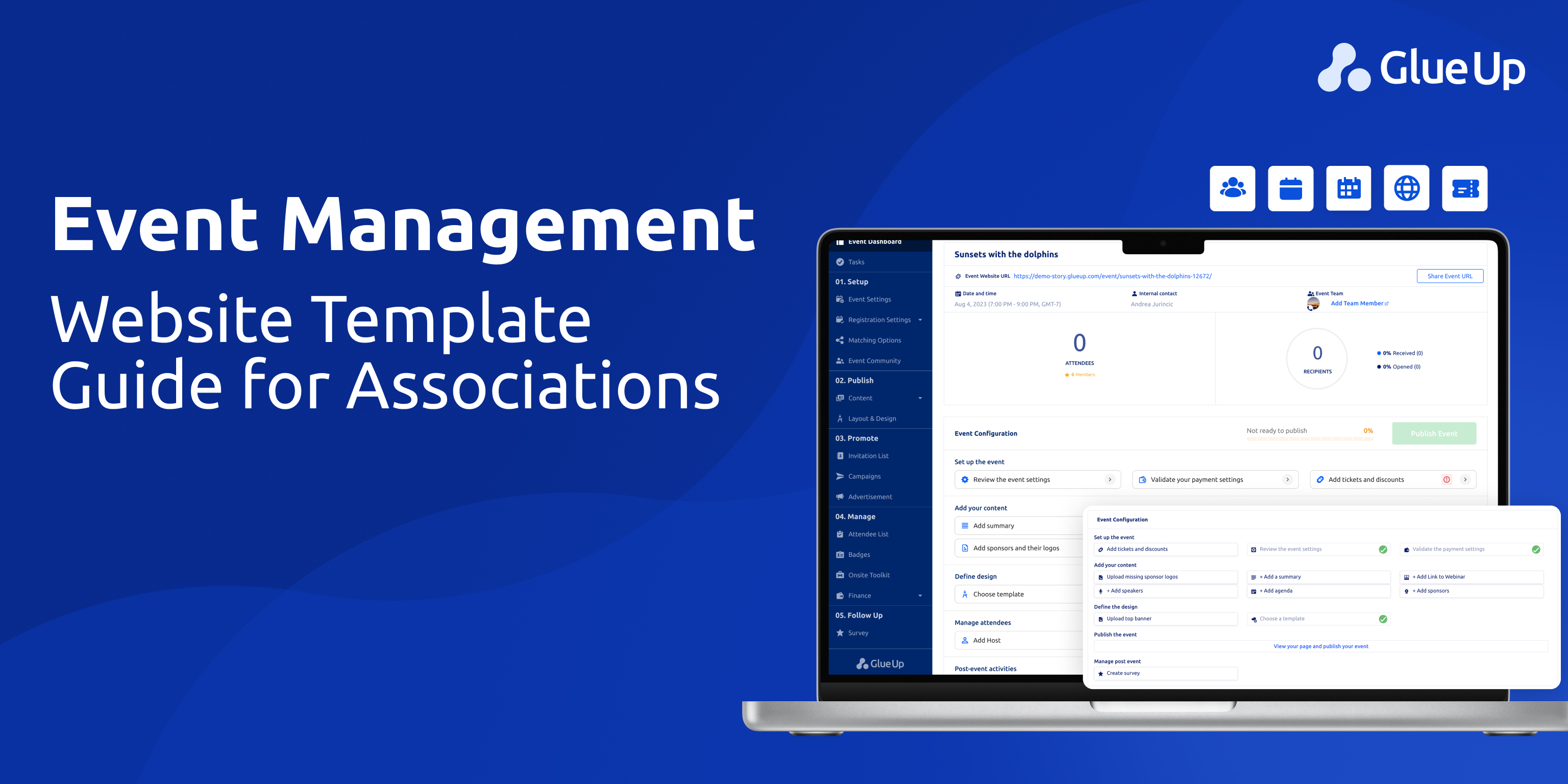 Event Management Website Template for Associations