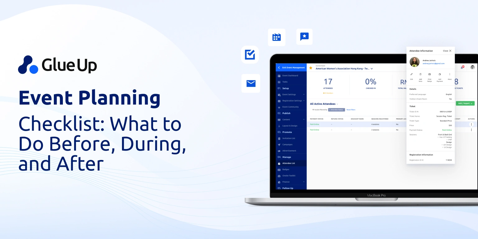 Event Planning Checklist for Associations & Chambers