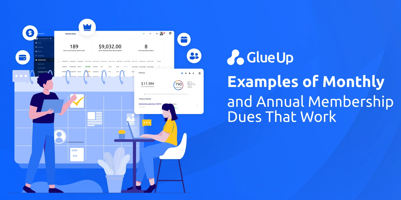 Monthly Membership Dues Examples for Associations