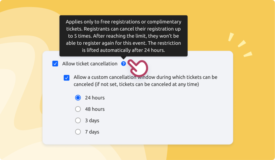 cancel free events