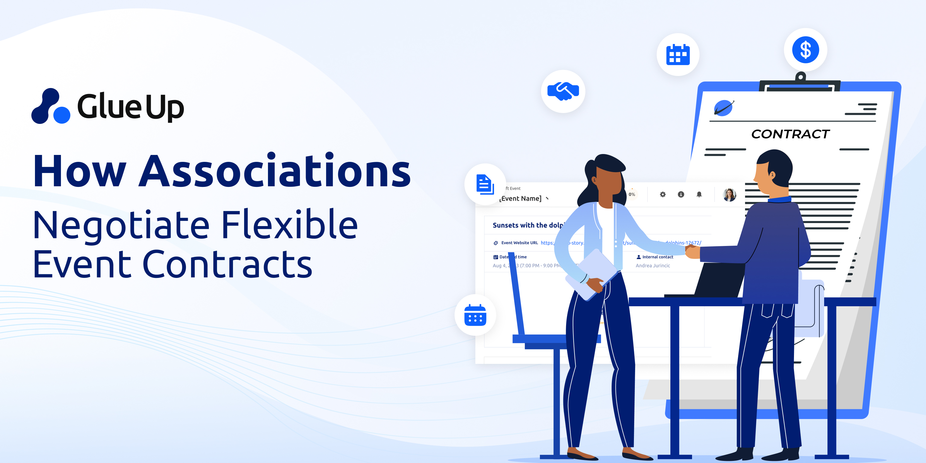How Associations Negotiate Flexible Event Contracts
