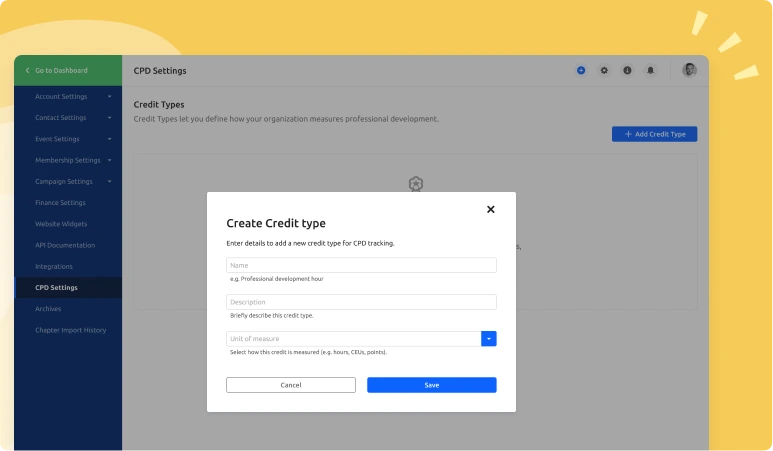 Create Custom Credit Types