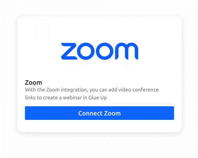 Glue Up + Zoom = Best Attendee Experience