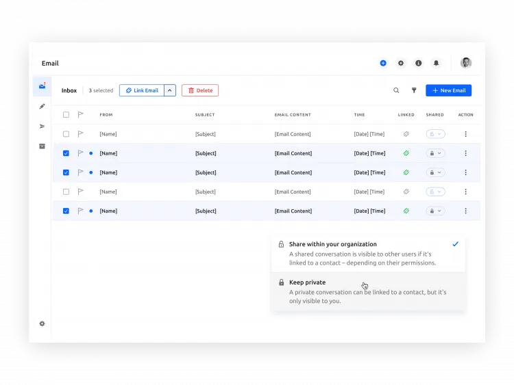 Control What Becomes Part of the CRM Record