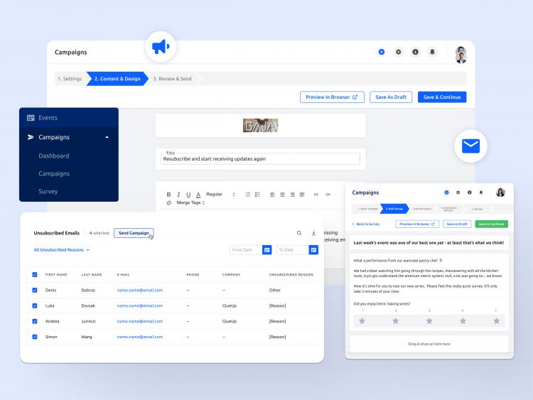 coordinate event communication end to end